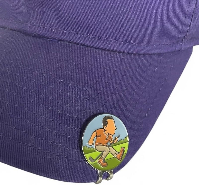 Balanced Co. . Funny Golf Hat Clip with Enamel Magnetic Ball Marker - Image 2